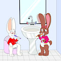 Teeth Brushing Bunnies -By NazzNikoNanuke-