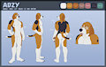 AdzyBeagle Reference sheet (PG nude)