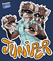 Juniper Con-badge - Comm for DulceBun