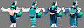 Thiri (Fursona) Outfit Lineup by ThiriTheRabbit