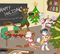 Christmas decoration at school