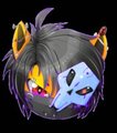 ~Gift~Pumpkin the CatBat (Chibi Head) by BlackberryEssence