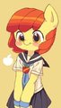 japanese student AppleBloom by aruurara