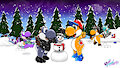 Winter Yoshi YCH by Zenton8787