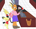 Potty Dancing during checkout UND -By NazzNikoNanuke-