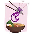Oooh! Ramen! - Art by BestHunter by ChakatJaggerfrost