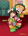Feuding Mall Elves by EmperorCharm