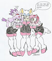 Rouge's suits by marlon64