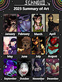 This year’s art summary 🤟 by Schnoodle