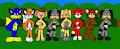 billy, alex, spencer ,bentley, belmont, shifty, fix and coco phil covered naked in the forest