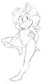 Sophie in a swimsuit