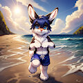 Running Along the Beach
