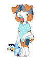 Raleigh in a onesie by AuzziPup