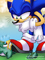 Sonic stepping on Splat!