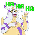 BD sticker - Laughing