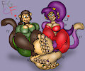 Mona n Shantaes footsieplay