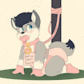 Emotional support puppy by Loupy