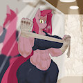Mena at the gym