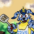 Gabumon be Grillin