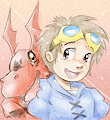 Guilmon and Takato