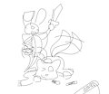 Very Early WIP Sketch: Playing Gladiators by BuddyUnicorn777