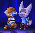 Commission - Aggretsuko home invasion by LKIWS