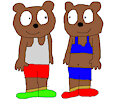 REMAKE: Frank Bear and Holly Bear in Fitness Outfits