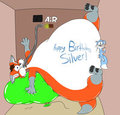Silver's a Blimp, now! by RupertBlueFox