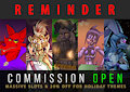 Massive Open Commissions Reminder