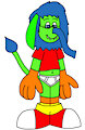 Patch Elelion in Shorts Down