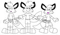 Fox Bases in Wedgies by CartoonFoxArt2002