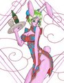 Momo the waitress by MomoTheBunny