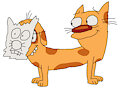 Dog Wearing a Cat Mask