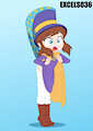 Hat girl wedgie