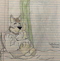 Derek and Smokey in bed by SmokeyTheBun