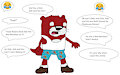 Peanut Otter in Aah the Red Monkey Boxers