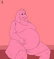 pregnant toriel sitting