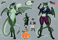 Clover the Green Dragoness from Stranshiba