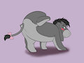 Eeyore Presenting Tail by NakedDonkeyGirl