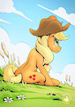 Applejack Sit by mysticalpha