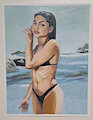Woman posing At the Beach