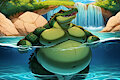 Taking a Swim by AliTheBigGator