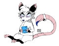Fursona playing DS doodle by SpecAlmond