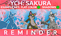 YCH Sakura is still Open! (REMINDER)