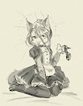 Chin fluff and frills by Saucy