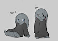 Xara and Isa, my first characters