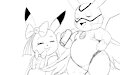 Sketch 161- Super Pikachu & Pikachu Pop Star