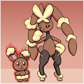 Lopunny and the Gremlin by HeshieokFasla