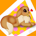 Eevee with a Cookie by DarkWufflez