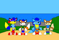 Alex, Billy, Anthonitecus and Astraligor in Shorts Down